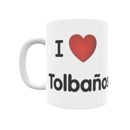 Taza - I ❤ Tolbaños de Abajo Regalo original y funcional. Taza personalizada de tu localidad.