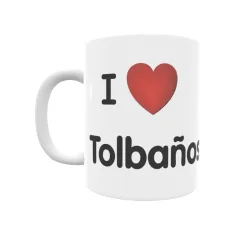 Taza - I ❤ Tolbaños de Arriba Regalo original y funcional. Taza personalizada de tu localidad.