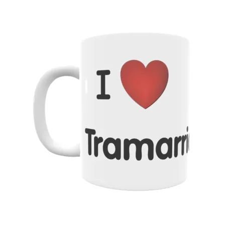 Taza - I ❤ Tramarria Regalo original y funcional. Taza personalizada de tu localidad.