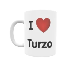 Taza - I ❤ Turzo Regalo original y funcional. Taza personalizada de tu localidad.