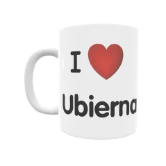 Taza - I ❤ Ubierna Regalo original y funcional. Taza personalizada de tu localidad.