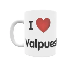 Taza - I ❤ Valpuesta Regalo original y funcional. Taza personalizada de tu localidad.