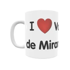 Taza - I ❤ Valverde de Miranda Regalo original y funcional. Taza personalizada de tu localidad.