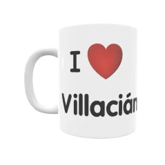 Taza - I ❤ Villacián Regalo original y funcional. Taza personalizada de tu localidad.