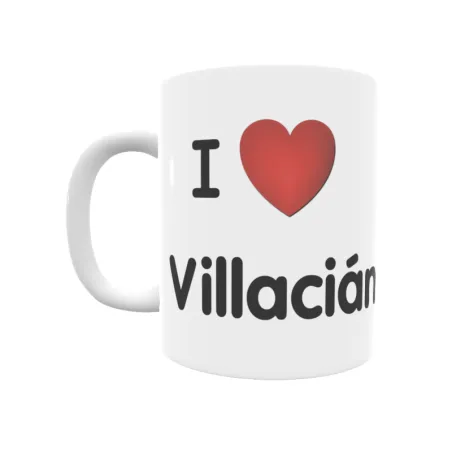 Taza - I ❤ Villacián Regalo original y funcional. Taza personalizada de tu localidad.