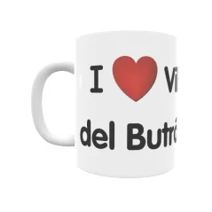 Taza - I ❤ Villaescusa del Butrón Regalo original y funcional. Taza personalizada de tu localidad.