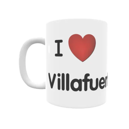 Taza - I ❤ Villafuertes Regalo original y funcional. Taza personalizada de tu localidad.