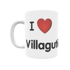 Taza - I ❤ Villagutiérrez Regalo original y funcional. Taza personalizada de tu localidad.