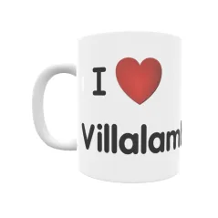 Taza - I ❤ Villalambrus Regalo original y funcional. Taza personalizada de tu localidad.