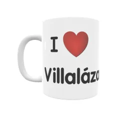 Taza - I ❤ Villalázara Regalo original y funcional. Taza personalizada de tu localidad.