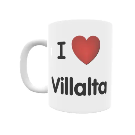 Taza - I ❤ Villalta Regalo original y funcional. Taza personalizada de tu localidad.