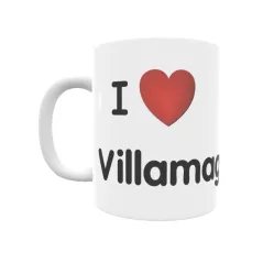 Taza - I ❤ Villamagrín Regalo original y funcional. Taza personalizada de tu localidad.