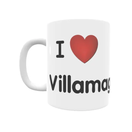 Taza - I ❤ Villamagrín Regalo original y funcional. Taza personalizada de tu localidad.