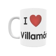 Taza - I ❤ Villamórico Regalo original y funcional. Taza personalizada de tu localidad.