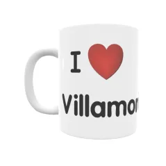 Taza - I ❤ Villamorón Regalo original y funcional. Taza personalizada de tu localidad.