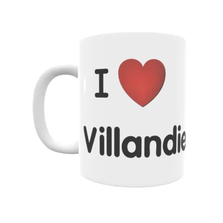 Taza - I ❤ Villandiego Regalo original y funcional. Taza personalizada de tu localidad.