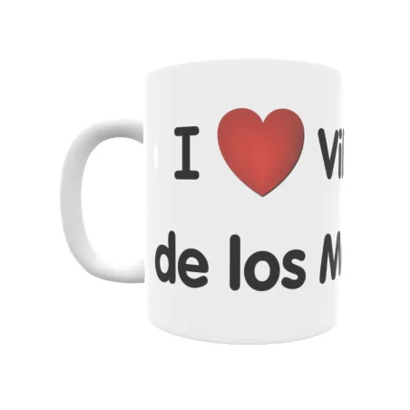 Taza - I ❤ Villanueva de los Montes Regalo original y funcional. Taza personalizada de tu localidad.