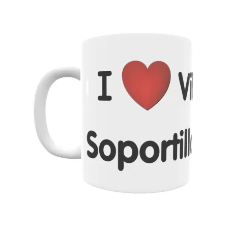 Taza - I ❤ Villanueva Soportilla Regalo original y funcional. Taza personalizada de tu localidad.