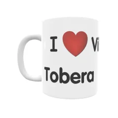 Taza - I ❤ Villanueva Tobera Regalo original y funcional. Taza personalizada de tu localidad.