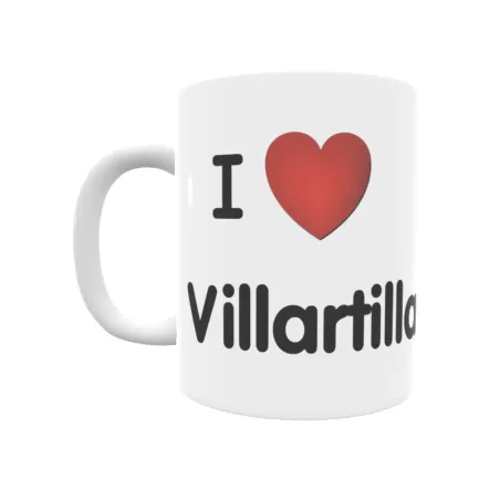 Taza - I ❤ Villartilla Regalo original y funcional. Taza personalizada de tu localidad.