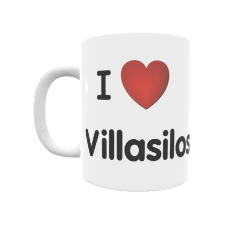 Taza - I ❤ Villasilos Regalo original y funcional. Taza personalizada de tu localidad.