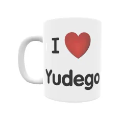 Taza - I ❤ Yudego Regalo original y funcional. Taza personalizada de tu localidad.