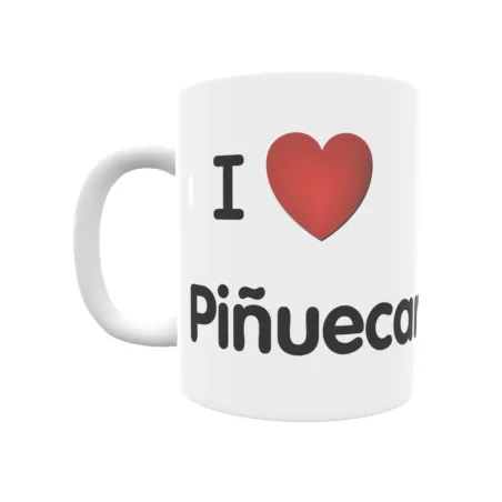 Taza - I ❤ Piñuecar Regalo original y funcional. Taza personalizada de tu localidad.