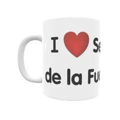 Taza - I ❤ Serrada de la Fuente Regalo original y funcional. Taza personalizada de tu localidad.