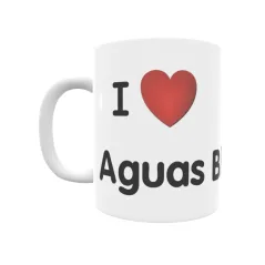 Taza - I ❤ Aguas Blancas Regalo original y funcional. Taza personalizada de tu localidad.