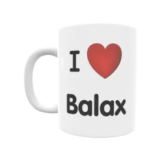 Taza - I ❤ Balax Regalo original y funcional. Taza personalizada de tu localidad.