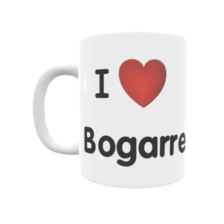 Taza - I ❤ Bogarre Regalo original y funcional. Taza personalizada de tu localidad.