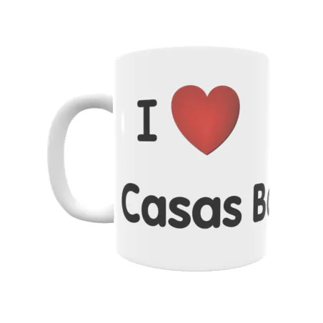 Taza - I ❤ Casas Bajas Regalo original y funcional. Taza personalizada de tu localidad.