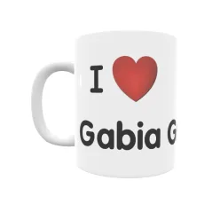 Taza - I ❤ Gabia Grande Regalo original y funcional. Taza personalizada de tu localidad.