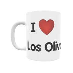 Taza - I ❤ Los Olivos Regalo original y funcional. Taza personalizada de tu localidad.