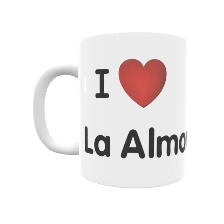 Taza - I ❤ La Almoraima Regalo original y funcional. Taza personalizada de tu localidad.