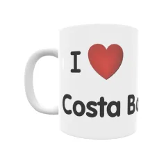 Taza - I ❤ Costa Ballena Regalo original y funcional. Taza personalizada de tu localidad.