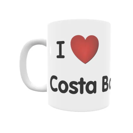 Taza - I ❤ Costa Ballena Regalo original y funcional. Taza personalizada de tu localidad.