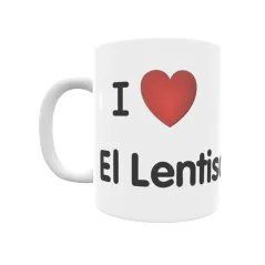 Taza - I ❤ El Lentiscal Regalo original y funcional. Taza personalizada de tu localidad.