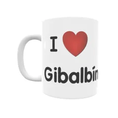 Taza - I ❤ Gibalbín Regalo original y funcional. Taza personalizada de tu localidad.