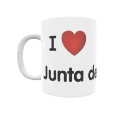 Taza - I ❤ Junta de los Ríos Regalo original y funcional. Taza personalizada de tu localidad.