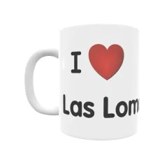 Taza - I ❤ Las Lomas Regalo original y funcional. Taza personalizada de tu localidad.