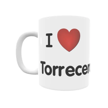 Taza - I ❤ Torrecera Regalo original y funcional. Taza personalizada de tu localidad.