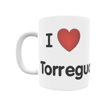 Taza - I ❤ Torreguadiaro Regalo original y funcional. Taza personalizada de tu localidad.