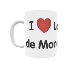 Taza - I ❤ La Cartuja de Monegros Regalo original y funcional. Taza personalizada de tu localidad.