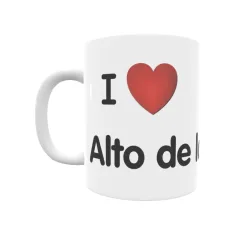 Taza - I ❤ Alto de la Mesa Regalo original y funcional. Taza personalizada de tu localidad.