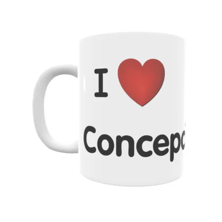 Taza - I ❤ Concepción Regalo original y funcional. Taza personalizada de tu localidad.