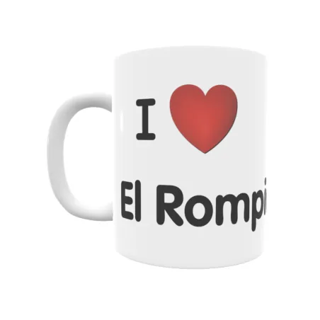 Taza - I ❤ El Rompido Regalo original y funcional. Taza personalizada de tu localidad.