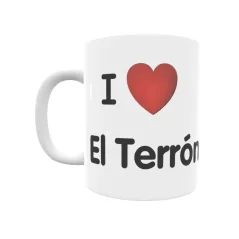 Taza - I ❤ El Terrón Regalo original y funcional. Taza personalizada de tu localidad.