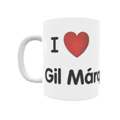 Taza - I ❤ Gil Márquez Regalo original y funcional. Taza personalizada de tu localidad.