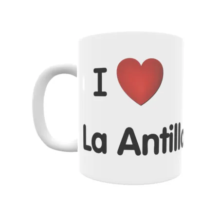 Taza - I ❤ La Antilla Regalo original y funcional. Taza personalizada de tu localidad.